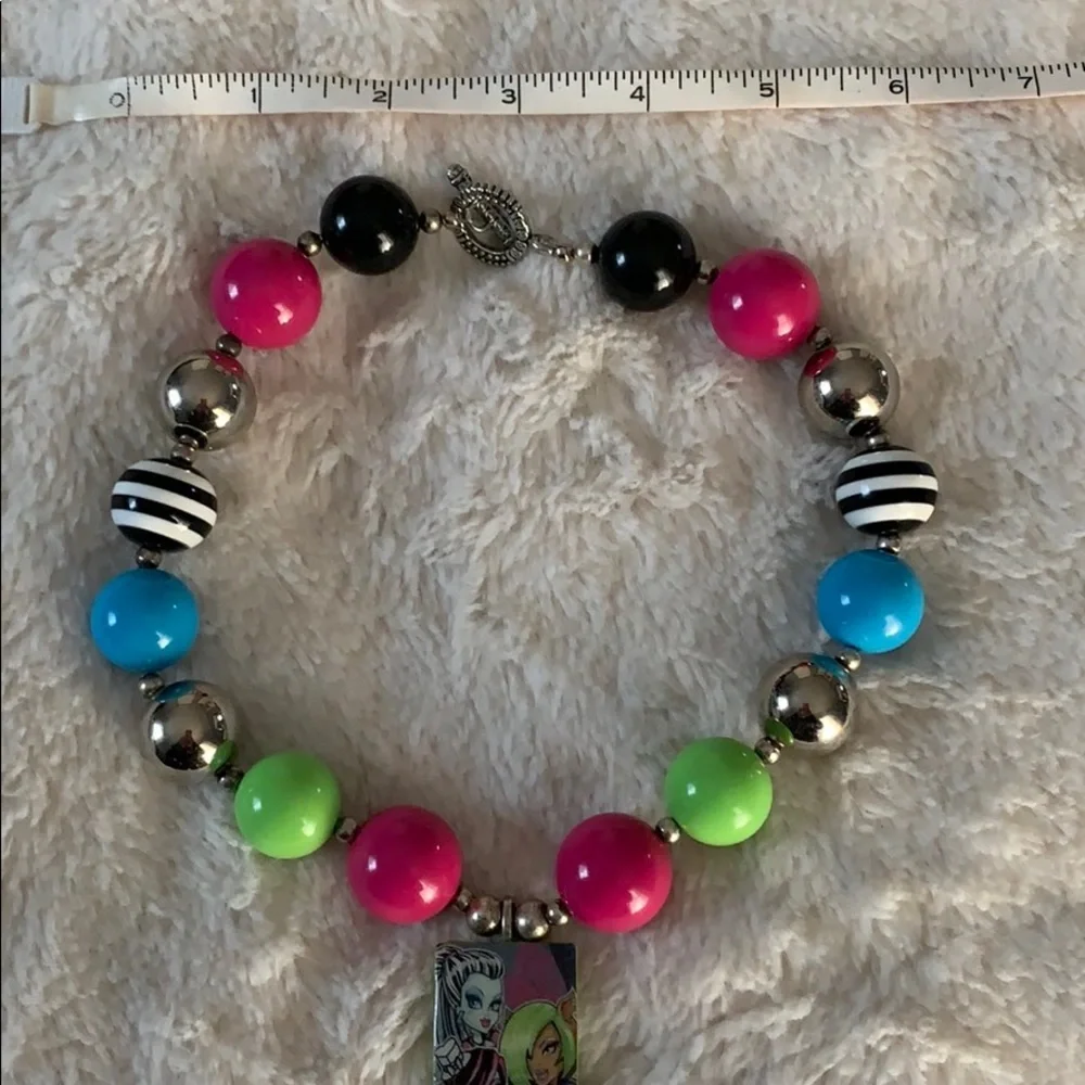Monster High custom Chunky Bead Necklace EUC